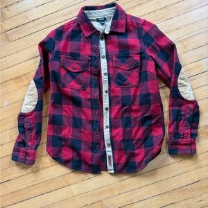 Roots Women’s ' Red & Black Buffalo Plaid Button-Up Shirt